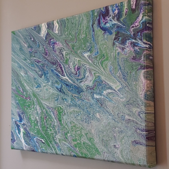 Acrylic Fluid Art on Canvas - Picture 2 of 3
